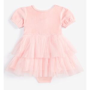 Baby Girls Velour Tulle Bodysuit Dress, Created for Macy's